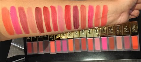 ysl tatouage swatches